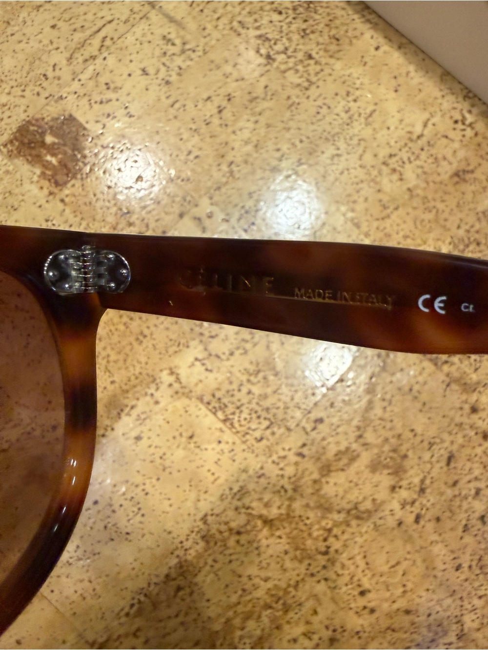 Celine Brown Tortoiseshell Oversized Women's Sunglasses - Picture 3 of 5
